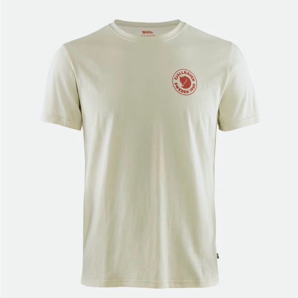 Fjallraven Cream Short‑Sleeve Tee with 1960 logo
